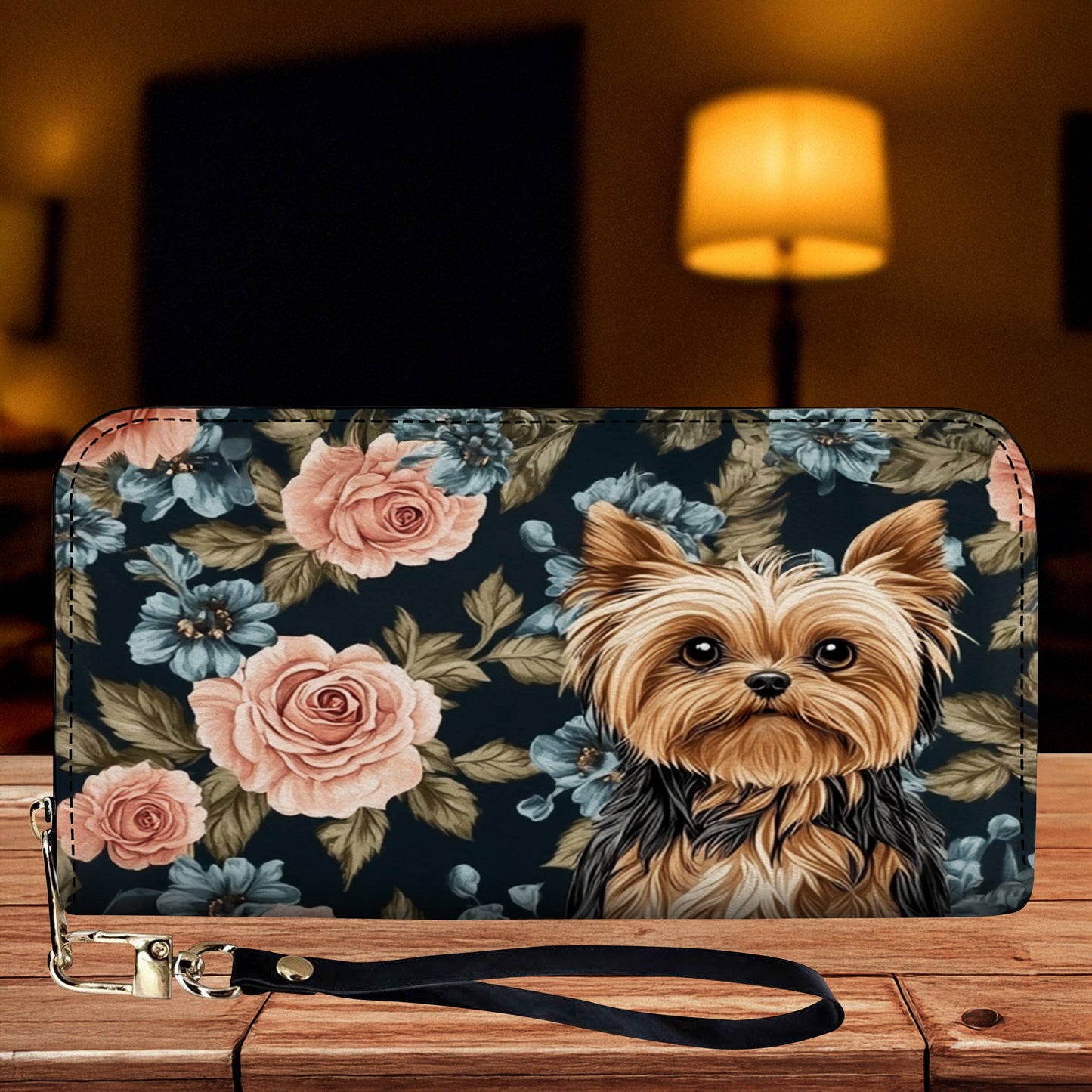 Lorva Leather Wallet Chic, Floral & Fierce – Just Like My Yorkie