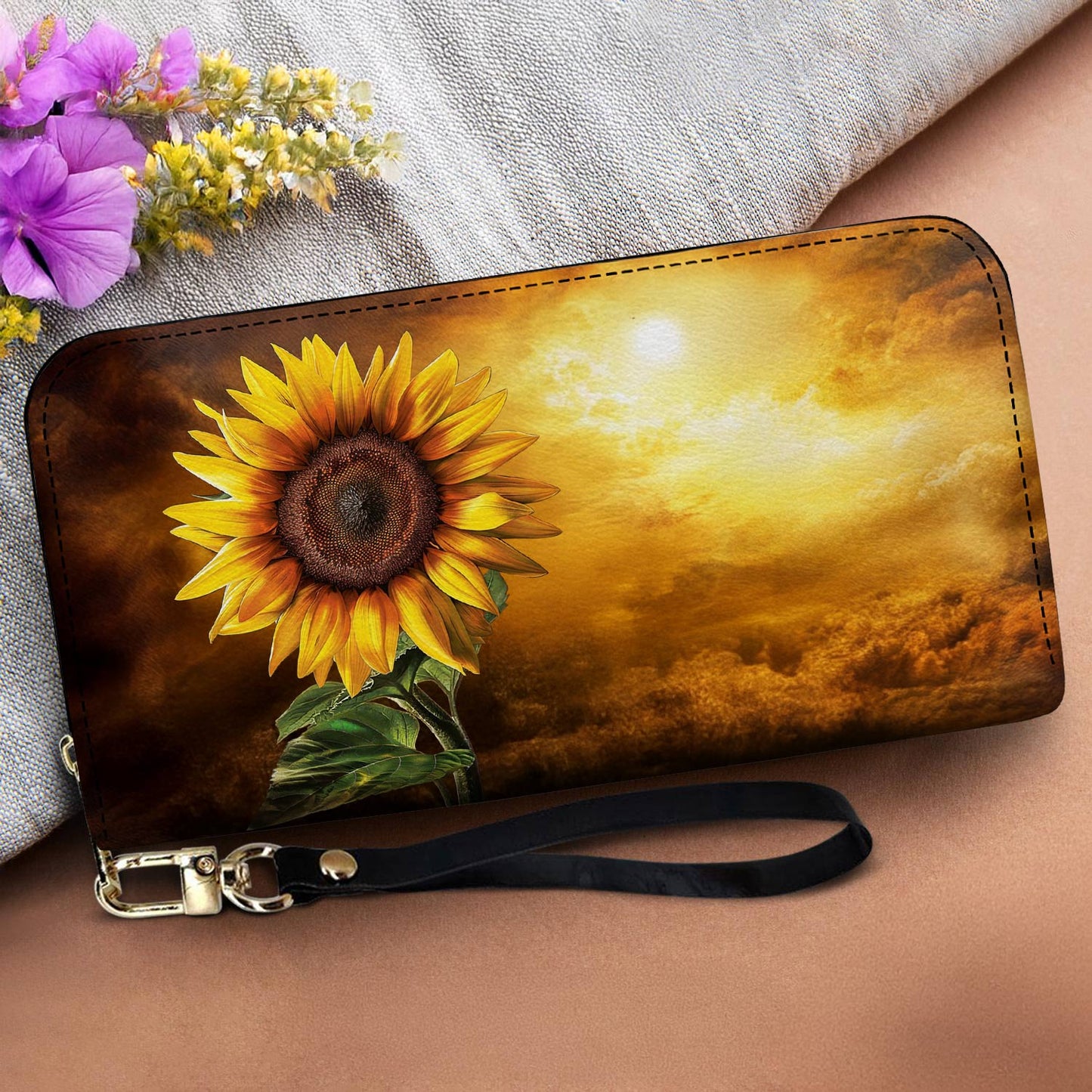 Lorva Leather Wallet Eternal Sunflower