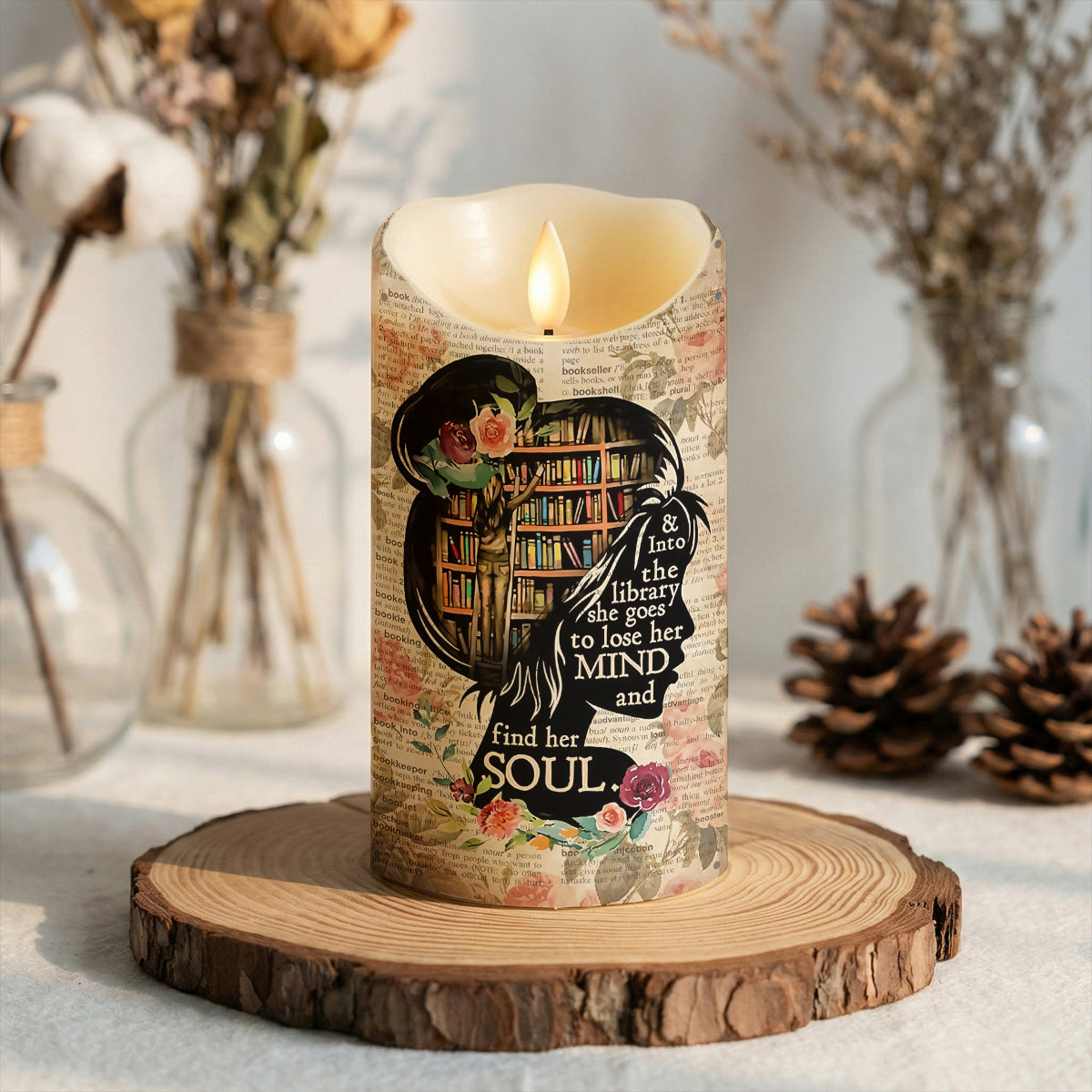 Lorva Reading LED Candle Find Her Soul