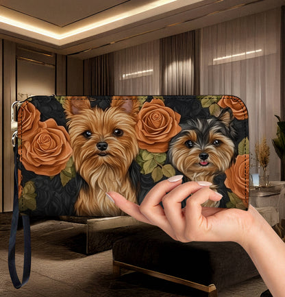 Lorva Leather Wallet Classy, Sassy, Yorkie Obsessed