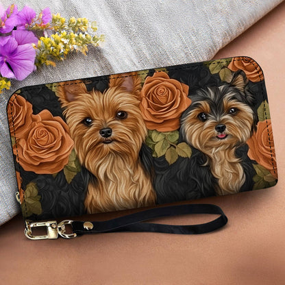 Lorva Leather Wallet Classy, Sassy, Yorkie Obsessed