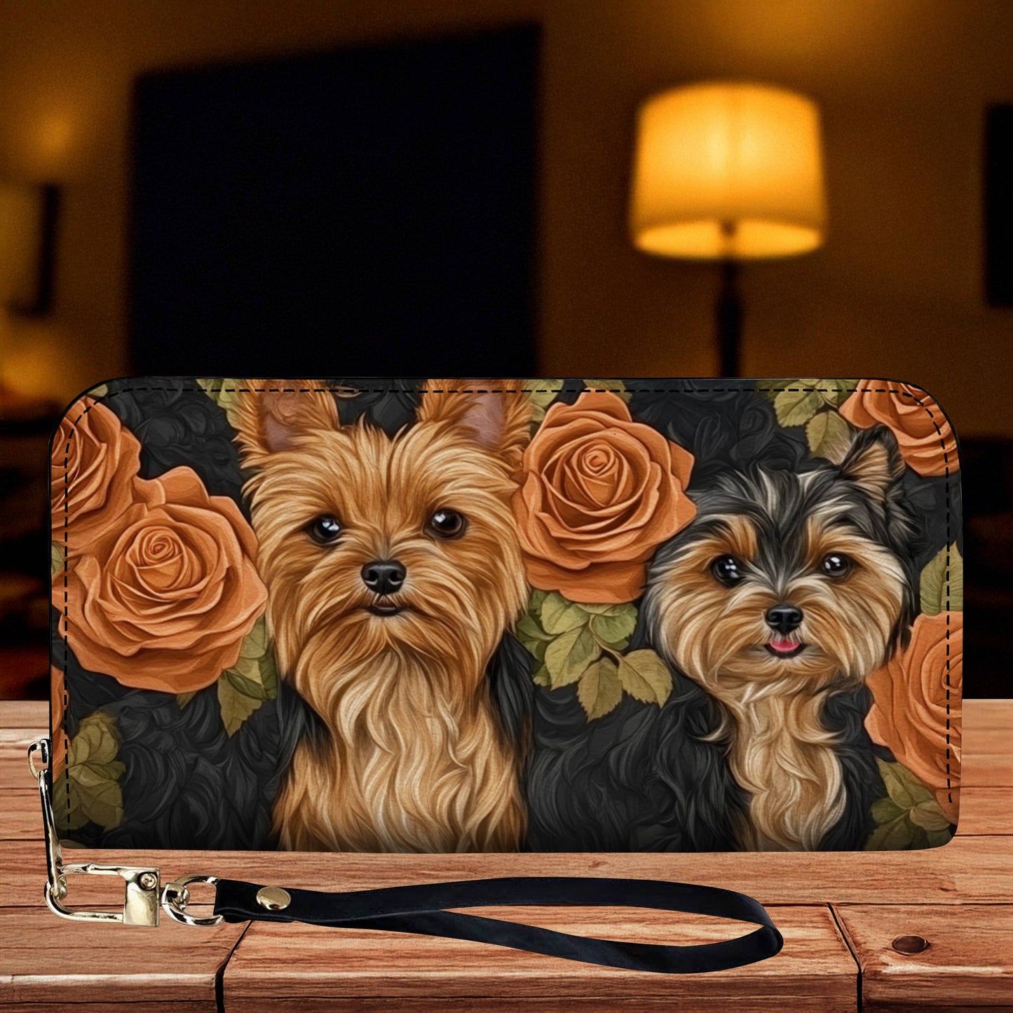 Lorva Leather Wallet Classy, Sassy, Yorkie Obsessed
