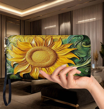 Lorva Leather Wallet Sunlit Swirl