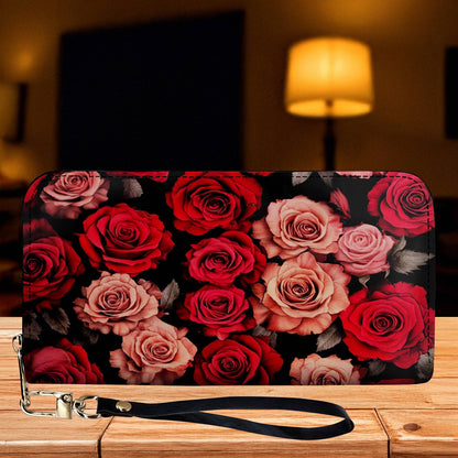 Lorva Leather Wallet Rose Elegance