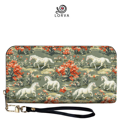 Lorva Horse Leather Wallet Autumn Meadow
