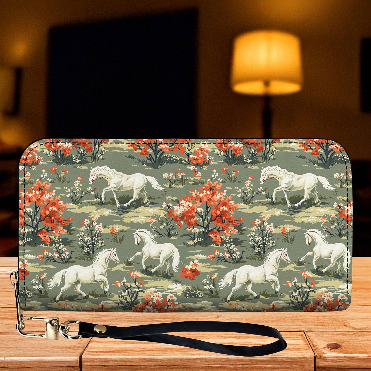 Lorva Horse Leather Wallet Autumn Meadow