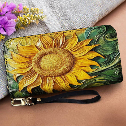 Lorva Leather Wallet Sunlit Swirl