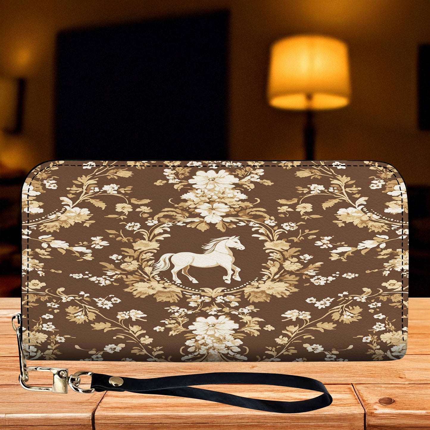 Lorva Leather Wallet Golden Horse Elegance