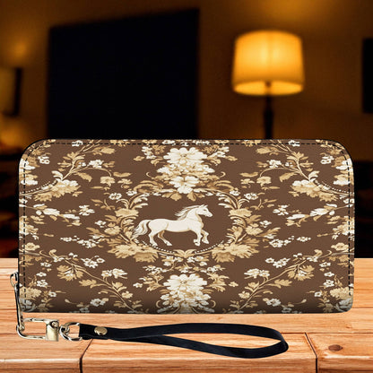 Lorva Leather Wallet Golden Horse Elegance