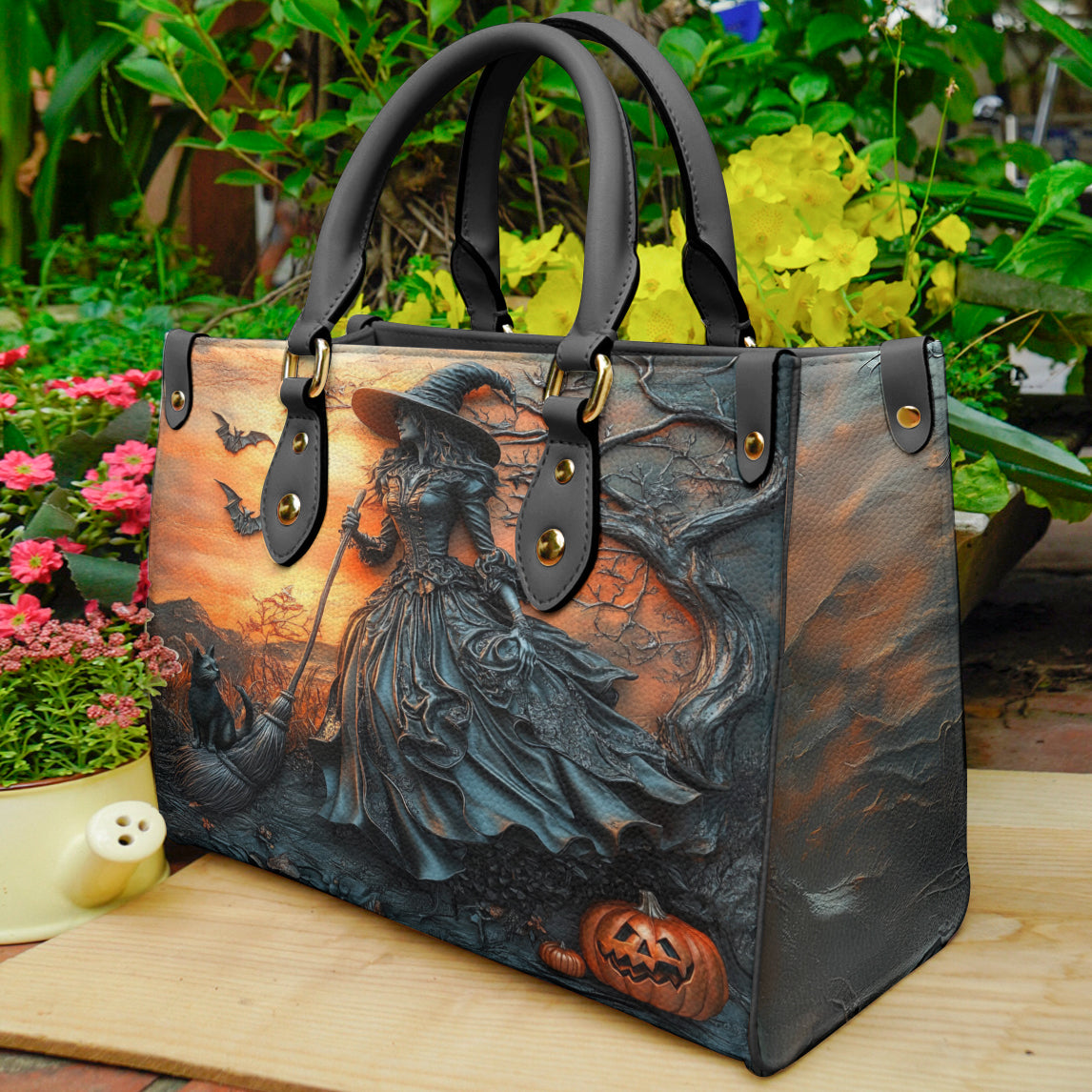 Witch Lorva Leather Bag Enchanted Sunset Witch
