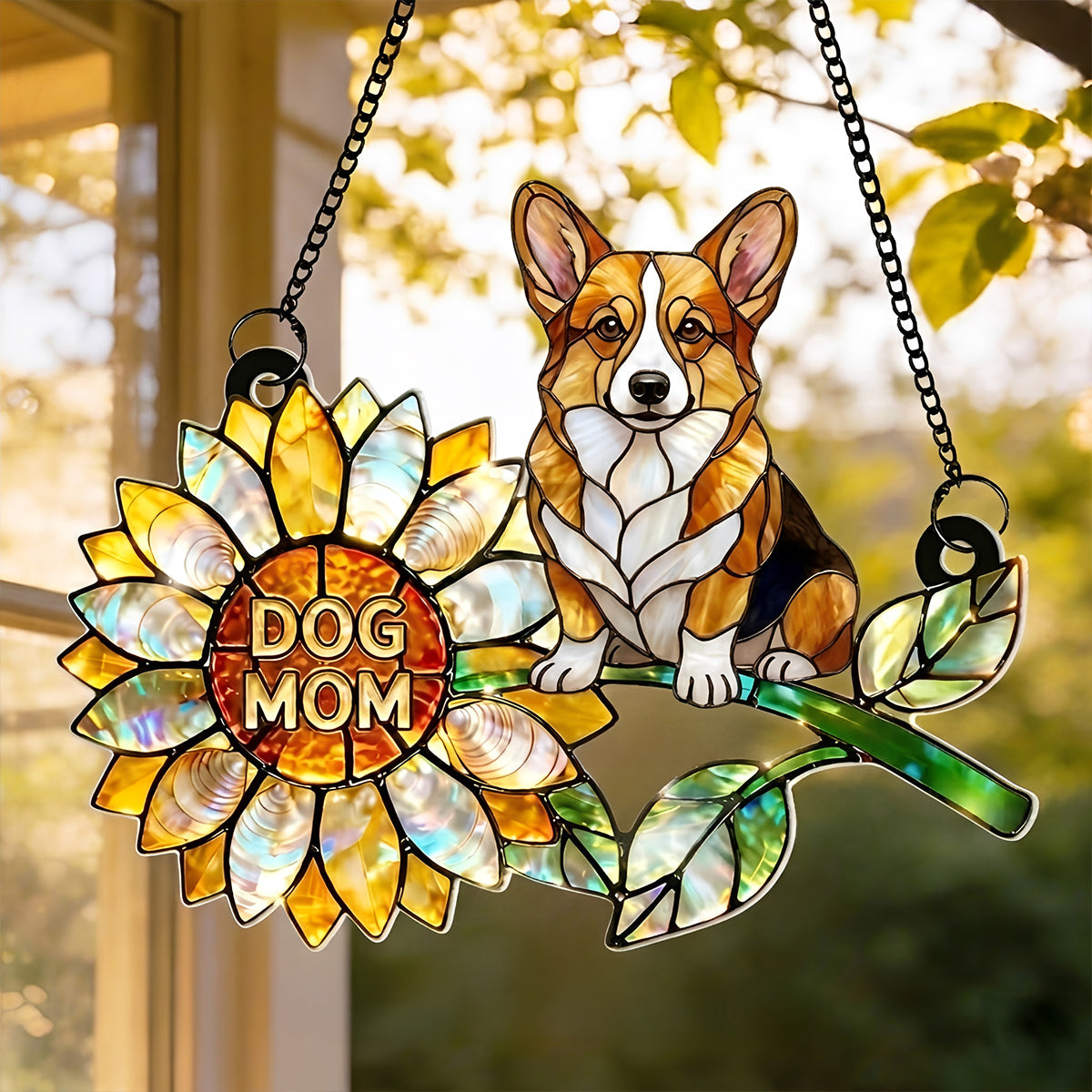 Lorva Corgi Suncatcher Sunshine Dog Mom