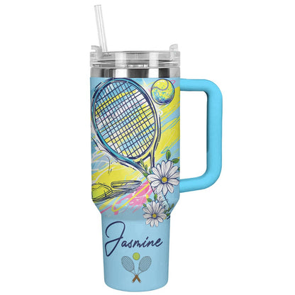Lorva Personalized Tumbler Tennis Lovely