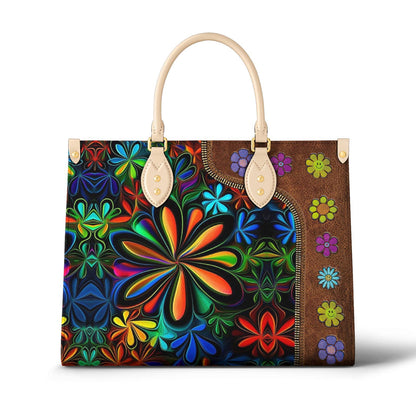 Lorva Hippie Leather Bag Flower Child
