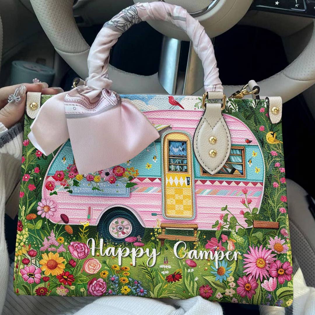 Lorva Leather Bag Happy Camper