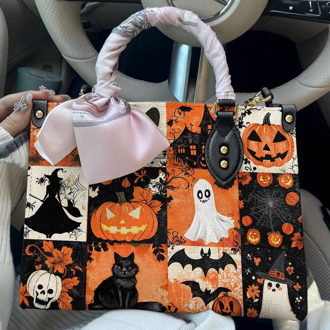 Halloween Lorva Leather Bag Happy Halloween