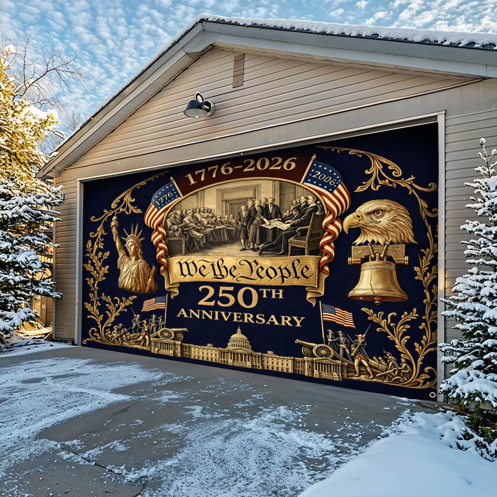 Lorva Garage Door Banner Decoration We The People