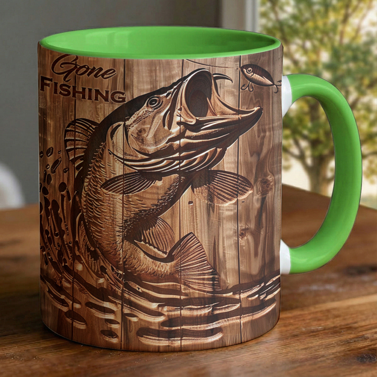 Lorva Personalized Mug Stunning Largemouth Bass