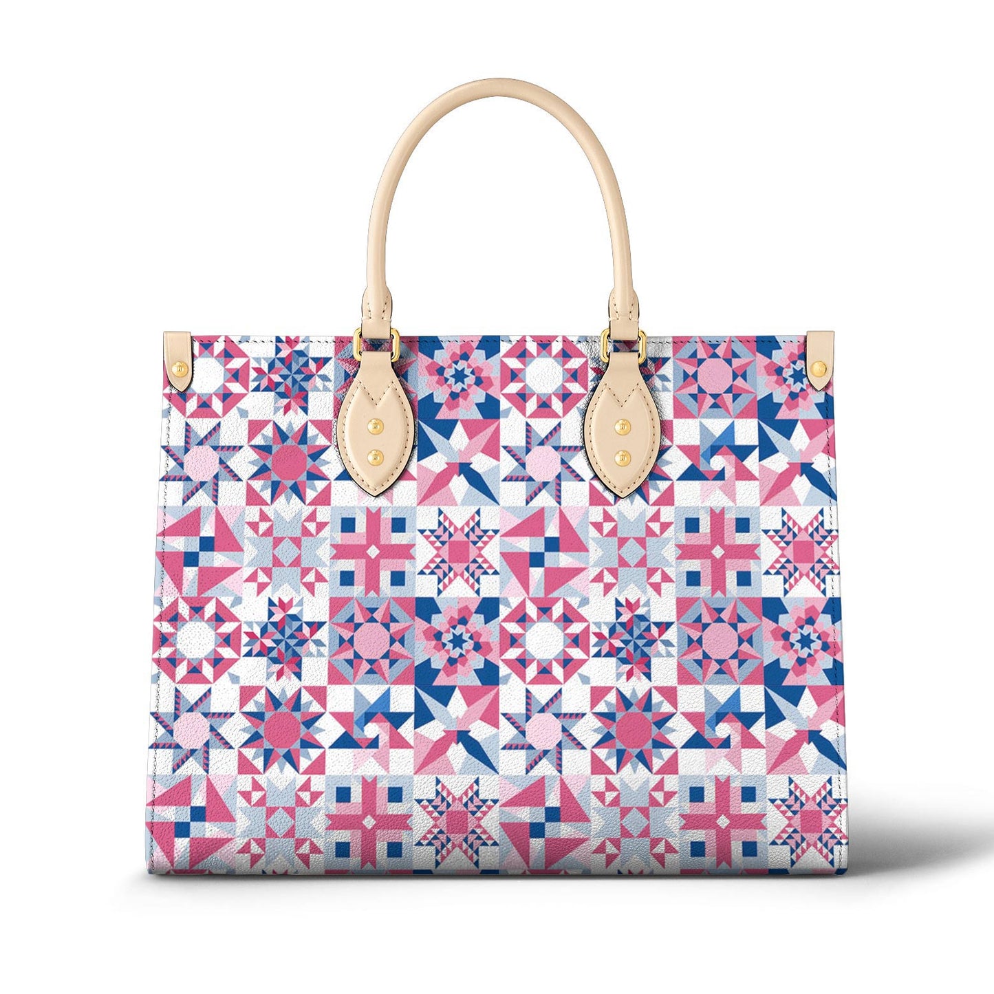 Lorva Leather Bag Complicated Quilting Blocks