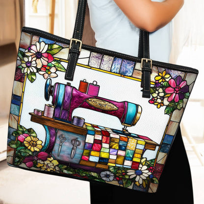 Lorva Leather Tote Bag The Quilter’s Window