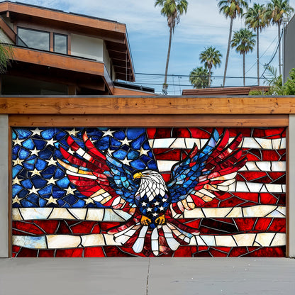 Lorva Garage Door Banner Decoration Proud Of My Country