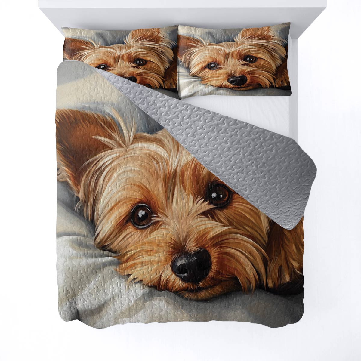 Lorva All Season Quilt 3-Piece Set Snuggly Pup