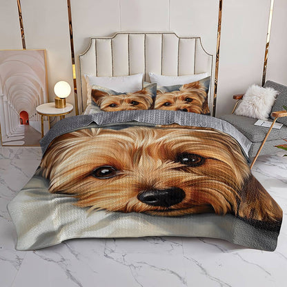 Lorva All Season Quilt 3-Piece Set Snuggly Pup