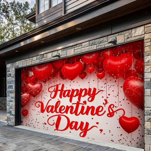 Lorva Garage Door Banner Decoration Happy Valentine's Day