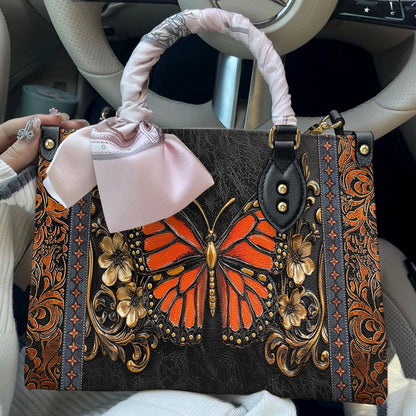 Lorva Butterfly Leather Bag Victorian Blaze