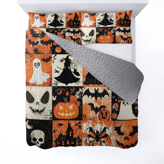Lorva All Season Quilt 3-Piece Set Happy Halloween