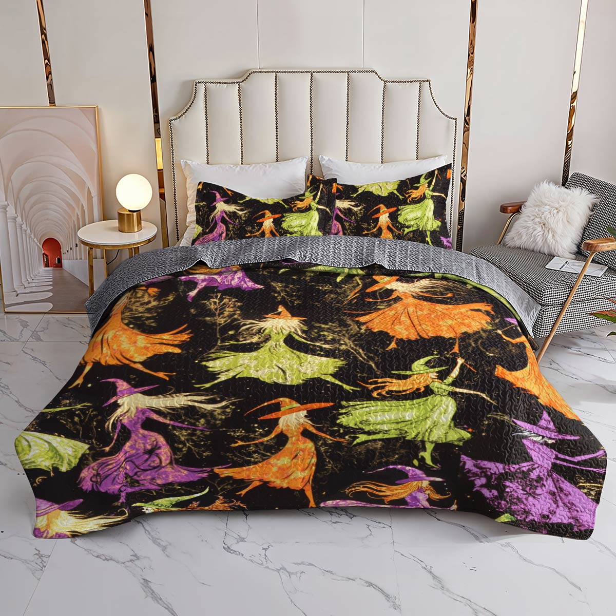 Witch Lorva All Season Quilt 3-Piece Set Mystic Flight