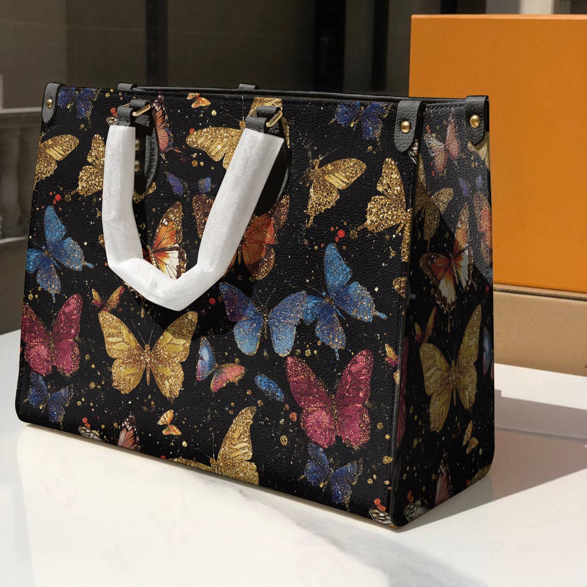 Lorva Butterfly Leather Bag Butterfly Galaxy Glow