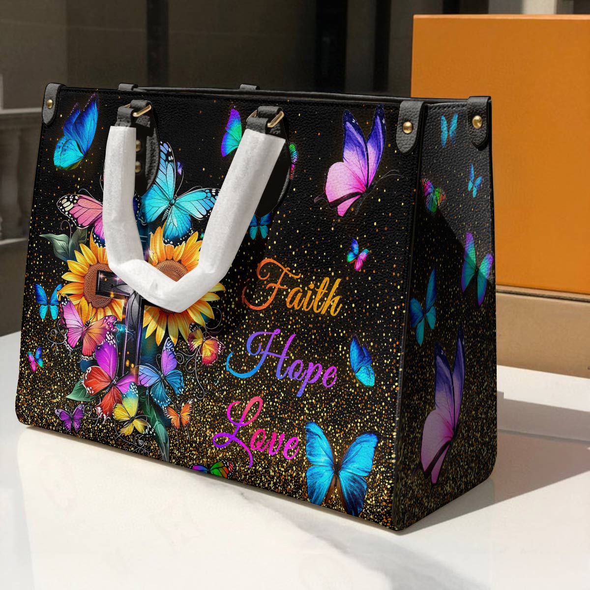 Lorva Butterfly Leather Bag Sunshine & Spirit