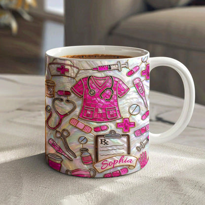 Lorva Personalized Nurse Mug Gorgeous Nurselife
