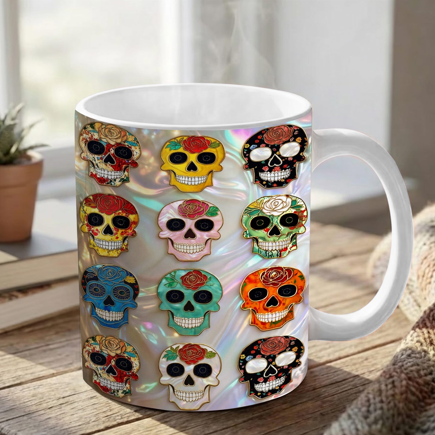 Lorva Mug Colorful Sugar Skulls