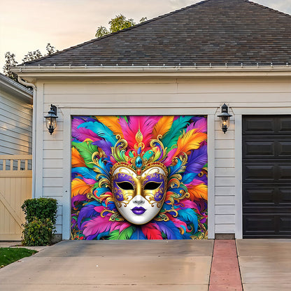 Lorva Garage Door Banner Decoration Radiant Carnival King