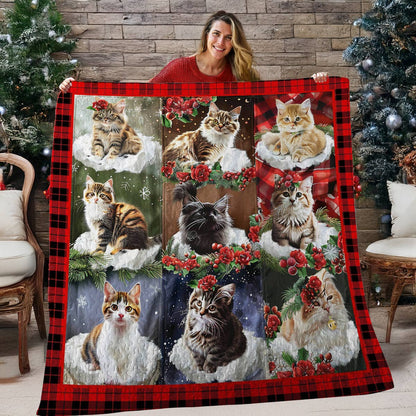 Lorva Cat All Season Quilt 3-Piece Set Remember Love On Christmas
