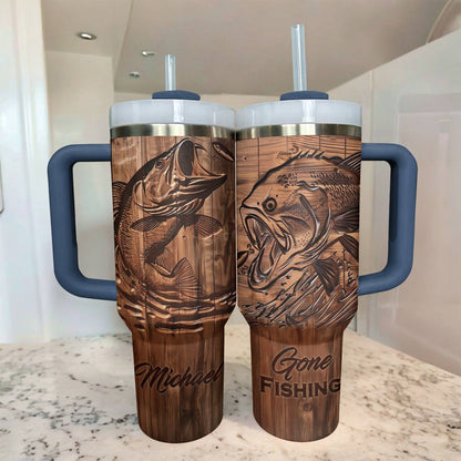 Lorva Personalized Tumbler Stunning Largemouth Bass