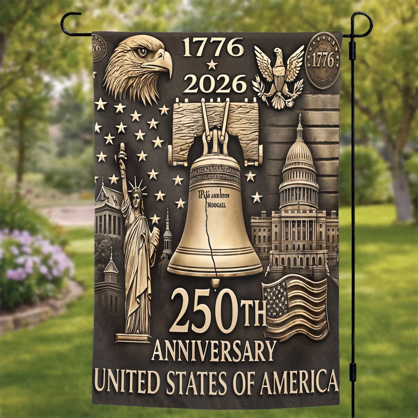 Lorva Garden America Flag Liberty