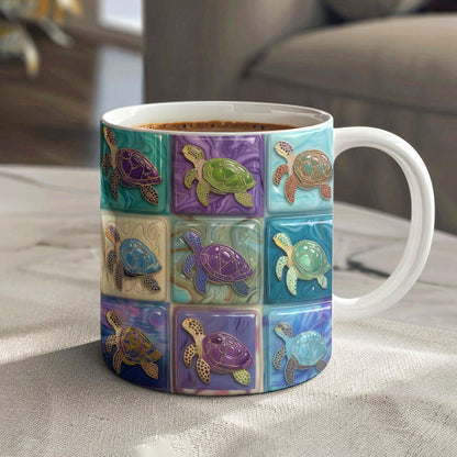 Lorva Mug Colorful Sea Turtle