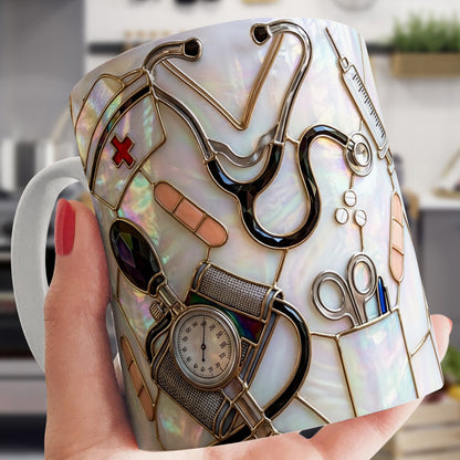 Lorva Nurse Mug Nursing Is A Work Of Heart