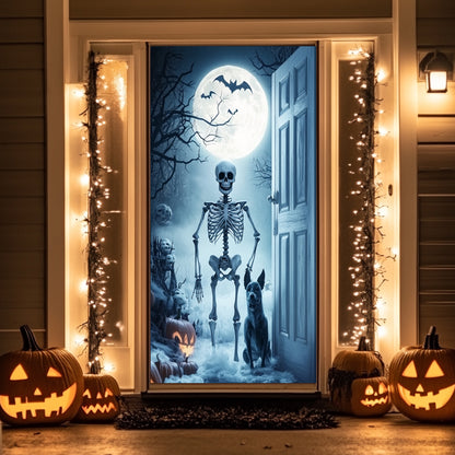 Lorva Halloween Door Cover Welcome To The Haunted Night