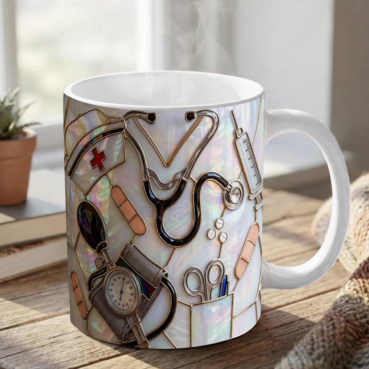 Lorva Nurse Mug Nursing Is A Work Of Heart