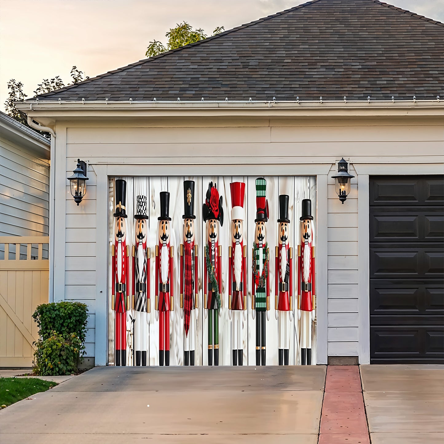 Lorva Christmas Garage Door Banner Decoration Majestic Nutcracker