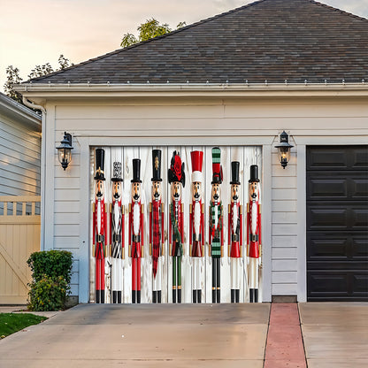 Lorva Christmas Garage Door Banner Decoration Majestic Nutcracker