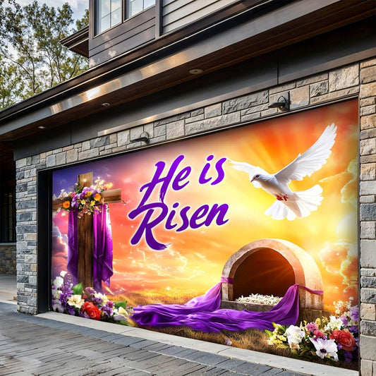 Lorva Garage Door Banner Decoration Dawn of Redemption