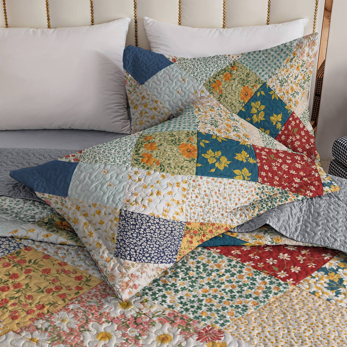 Lorva All Season Quilt 3-Piece Set Vintage Floral