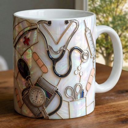 Lorva Nurse Mug Nursing Is A Work Of Heart