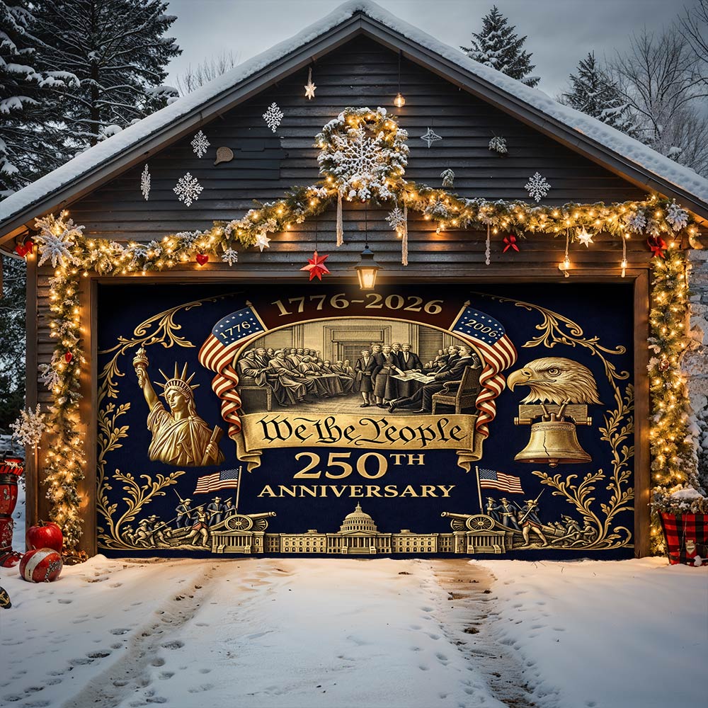 Lorva Garage Door Banner Decoration We The People