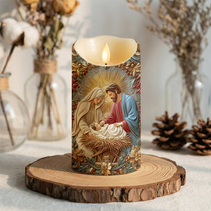 Lorva LED Candle Graceful Nativity