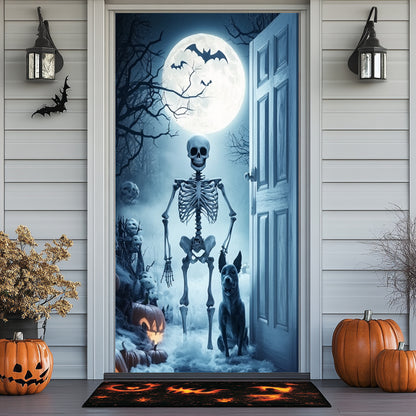 Lorva Halloween Door Cover Welcome To The Haunted Night